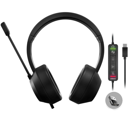 Adesso Xtream P7 Wired Stereo Headset, 40mm Stereo Drivers