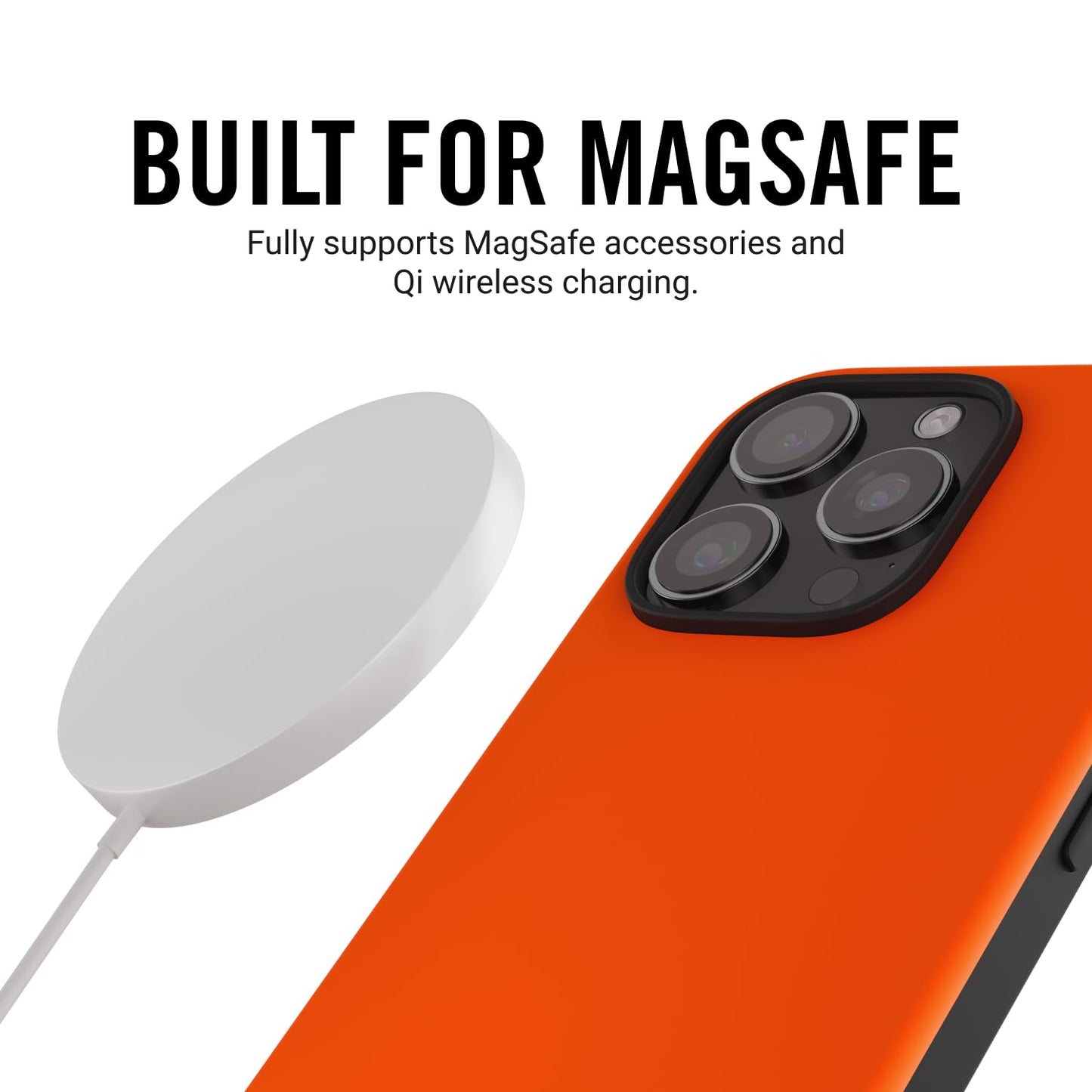 Ridge Case Compatible with iPhone 16 PRO - Compatible with MAGSAFE & Wireless Charging, Aluminum Control Buttons, Dual-Layer Construction, TPU Bumper