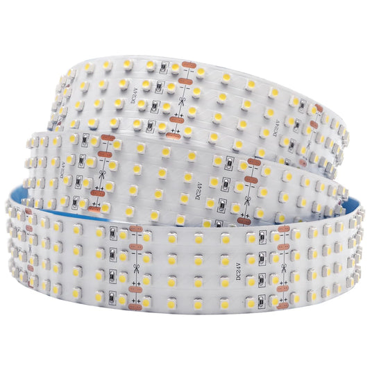 Quad Row Flexible LED Strip Lights, High CRI 95 DC24V 3528SMD 480LEDs/m 2,880Lumens/m- Super Bright LED Tape Lights for Photographic Lighting