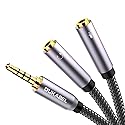 DUKABEL Headsets Splitter Adapter, 3.5mm Jack Separate Headphone & Mic Plug Adapter 3.5mm Combo Audio Adapter Cable for PS4 Gaming Headset PC Xbox One