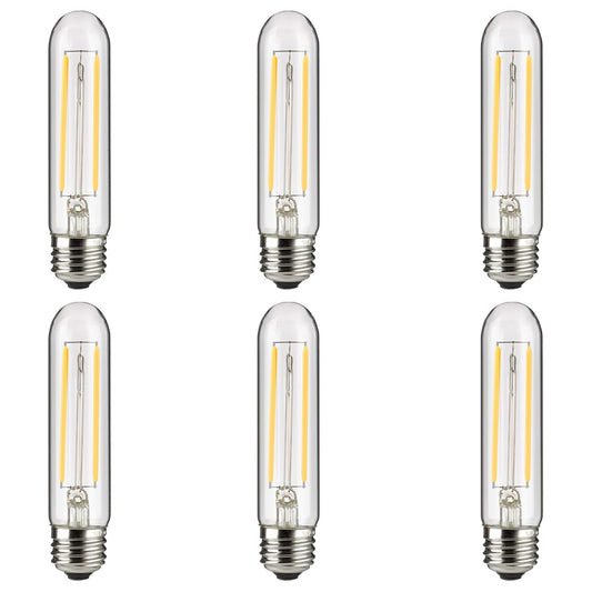 Sunlite 41790 LED Edison T10/T30 Tubular Light Bulb, 2 Watts (25W Equivalent), 160 Lumens, Medium E26 Base, 120 Volts, Dimmable, 90 CRI, UL Listed