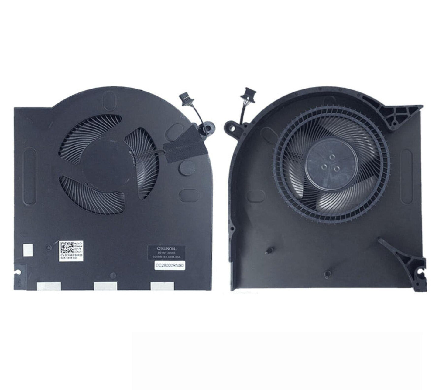 Fleshy Leaf CPU+GPU Cooling Fan Replacement for Dell Alienware M17 R3 R4 P45E Fan DC28000ROSL EG50061S1-1C010-S9A K13087 DC28000RNSL