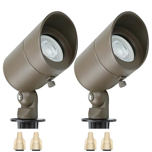 Lumina Lighting® 4W Landscape Lighting 12V Landscape Lights Low Voltage Landscape Spotlights Warm White Waterproof Outdoor Replaceable LED Bulb