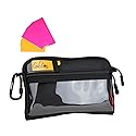 POWRIG Video Accessories Organizer Pouch with Clear Window, 900D PU Utility Bag for Camera Accessories, Cable Storage, Battery Case, Small Tool Bag