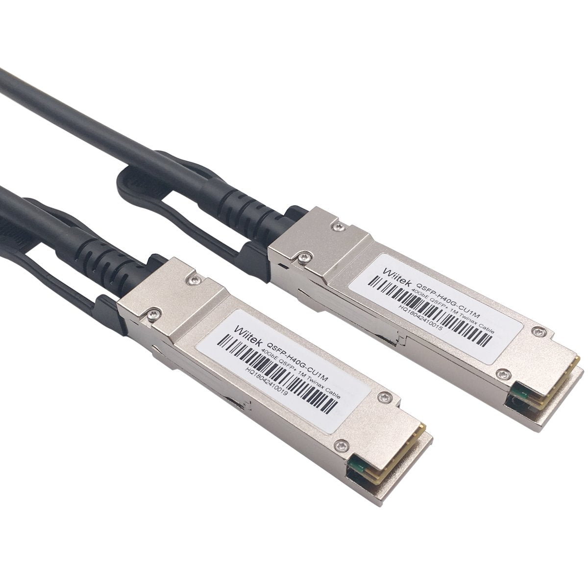 Wiitek 2M QSFP+ DAC Twinax Cable, 40GbE QSFP+ Direct Attach Copper Cable,30AWG Black, for Cisco QSFP-H40G-CU2M, Dell, Ubiquiti, D-Link, Juniper