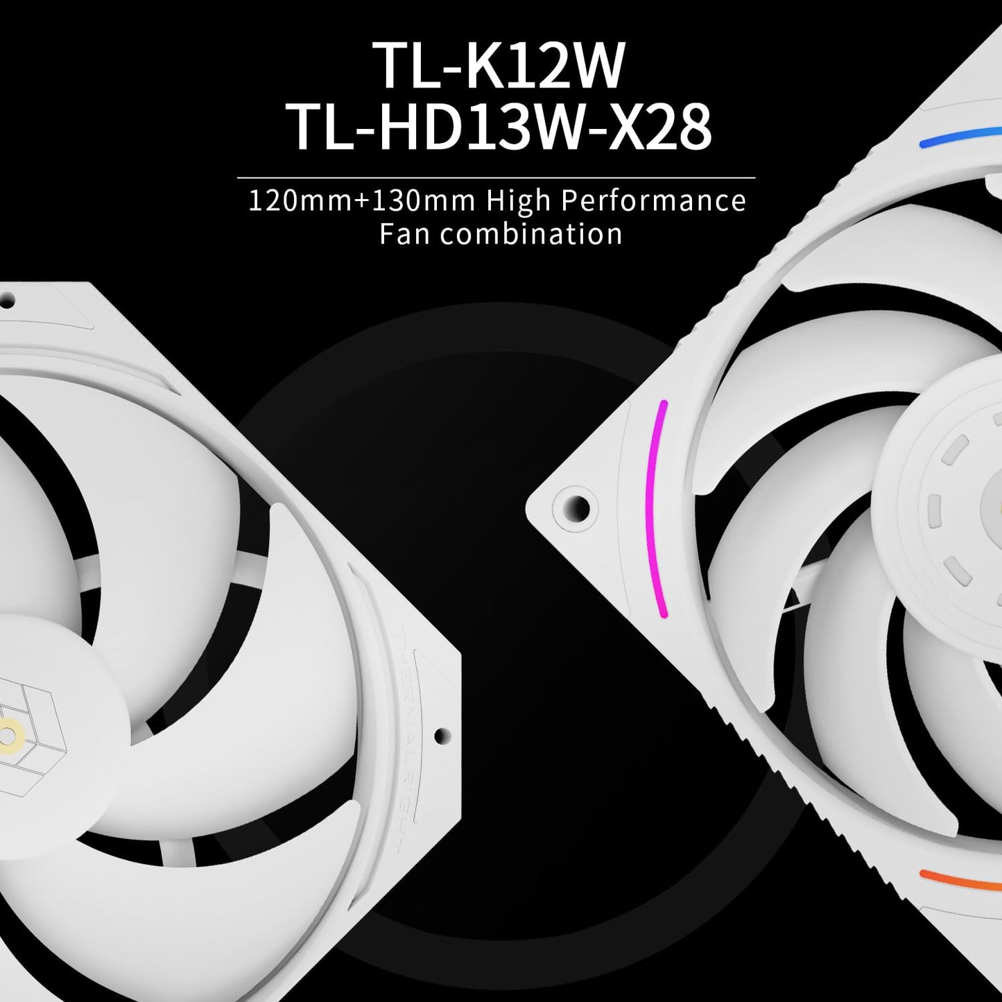 Thermalright Royal Pretor 130 Ultra White CPU Air Cooler, PC Double Towers Cooler,High Performance 7 Heat Pipes CPU Cooling, White Brushed Top