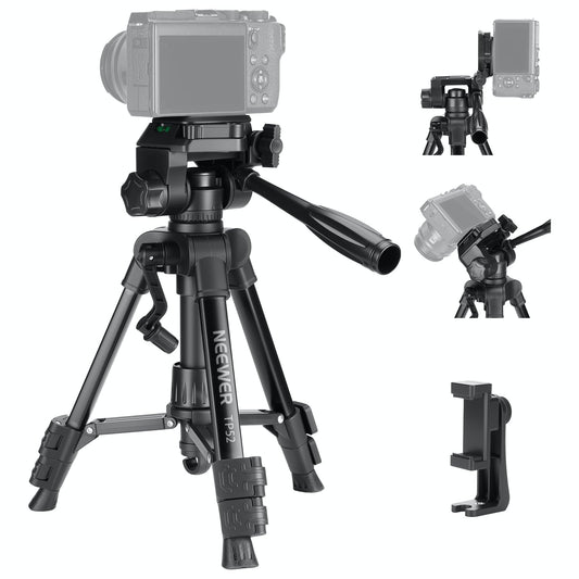 NEEWER Entry Level Version Mini Desk Phone Tripod Compatible with iPhone for Video Recording, Small Compact Table Top DSLR Camera Camcorder Webcam