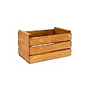 Darla'Studio 66 Cherry Stained 45 RPM Record Holder Wood Crate