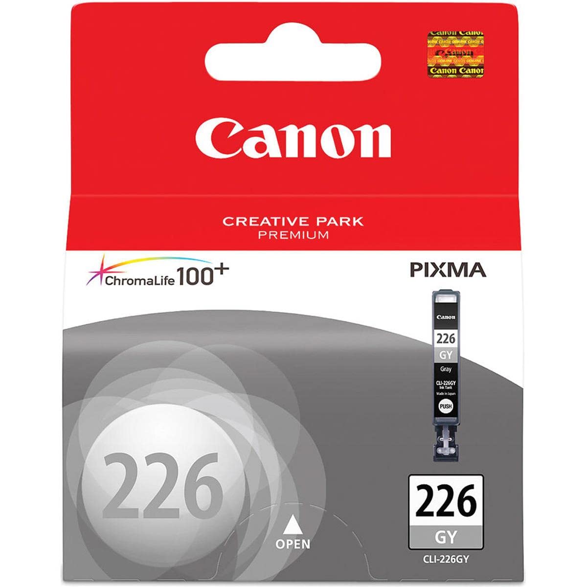 Canon CLI-226 Gray Ink Tank for Inkjet Printers for MG6120, MG6220, MG8120, MG8220 PIXMA Series Printers, 2-Pack