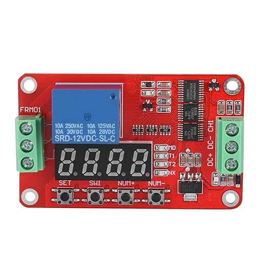 FRM01 Multifunction Infinite Loop Timing Self-Lock Relay Cycle Timer Module Automation Delay