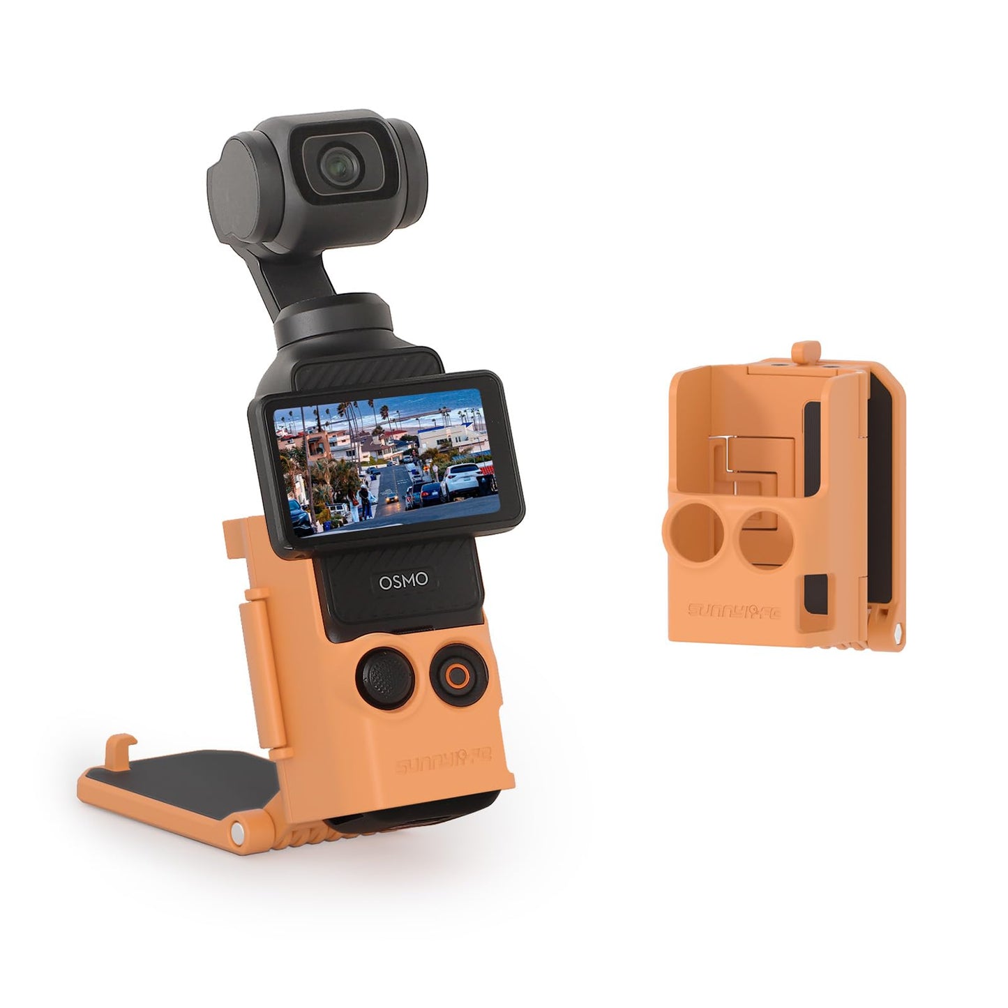 BTG Magnetic Mount for DJI Pocket 3 Accessories Magnet Mount (Orange)