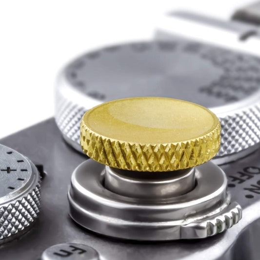 Fuji Shutter Release Button Accessories: Fujifilm Camera Soft Shutter Button - Gold Shutter Button for Canon Nikon Leica Film X100vi X100v X100Ff Xt5