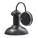 Globe Electric 40190 1-Light Indoor/Outdoor Wall Sconce, Oil Rubbed Bronze, Wall Lighting, Wall Lamp Dimmable, Kitchen Sconces Wall Lighting, Porch