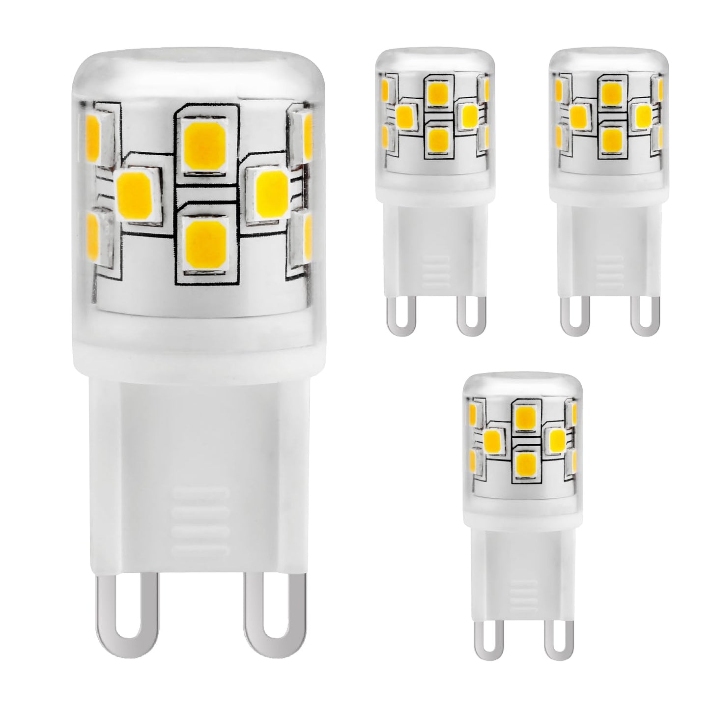 Newhouse Lighting 2.5w LED T4 Bulb G9 Base 3000k (4-Pack)