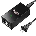 24volt Gigabit POE Injector, 24V 1A Passive PoE Adapter for Ubiquiti POE-24-12W-G POE-24-24W-G, Mikrotik Devices, TP-Link TL-POE2412G, EN15G-24-3
