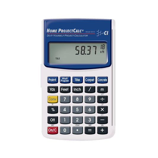 Calculated Industries 8510 Home ProjectCalc Do-It-Yourselfers Feet-Inch-Fraction Project Calculator | Dedicated Keys for Estimating Material