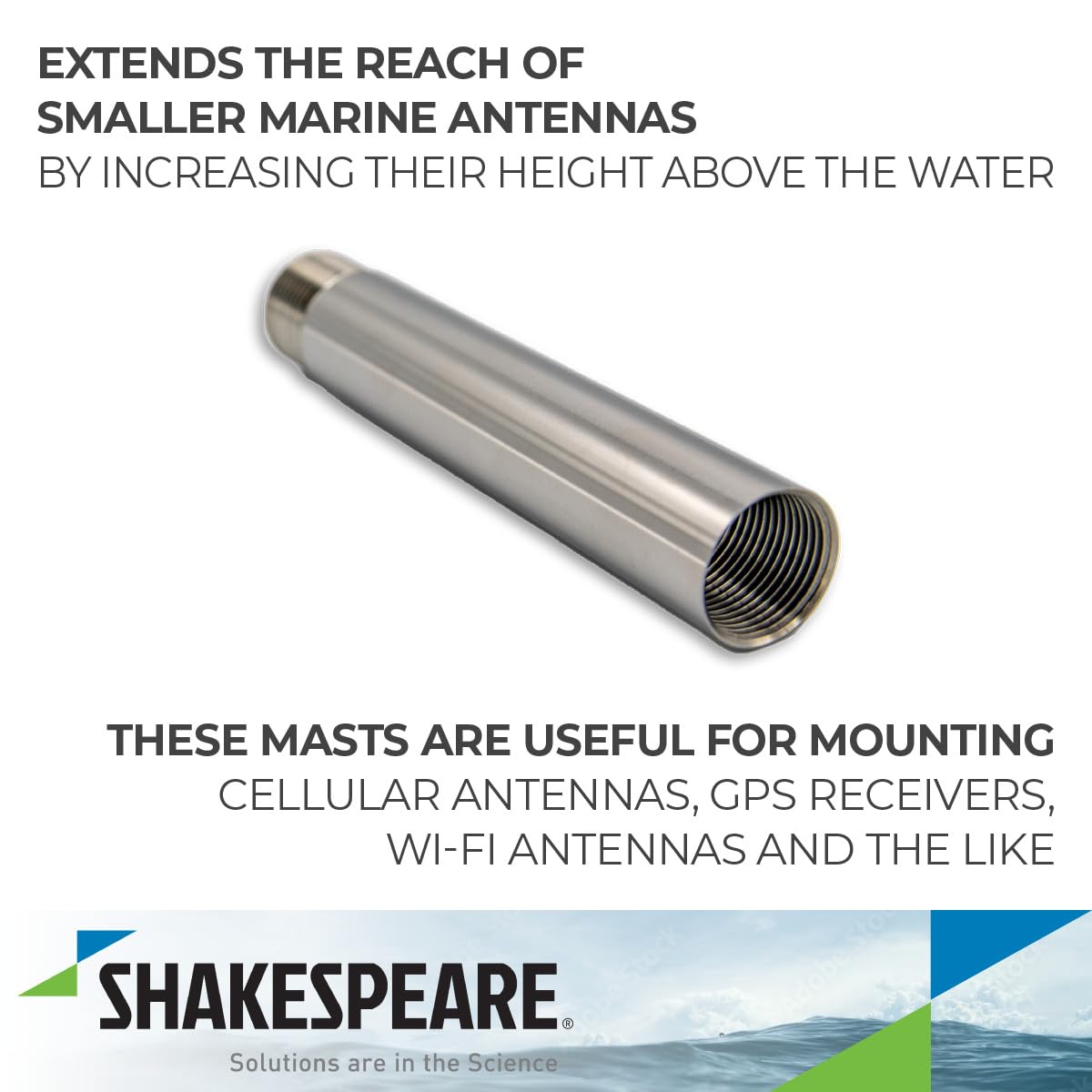 Shakespeare 4700 6" Stainless Steel Extension