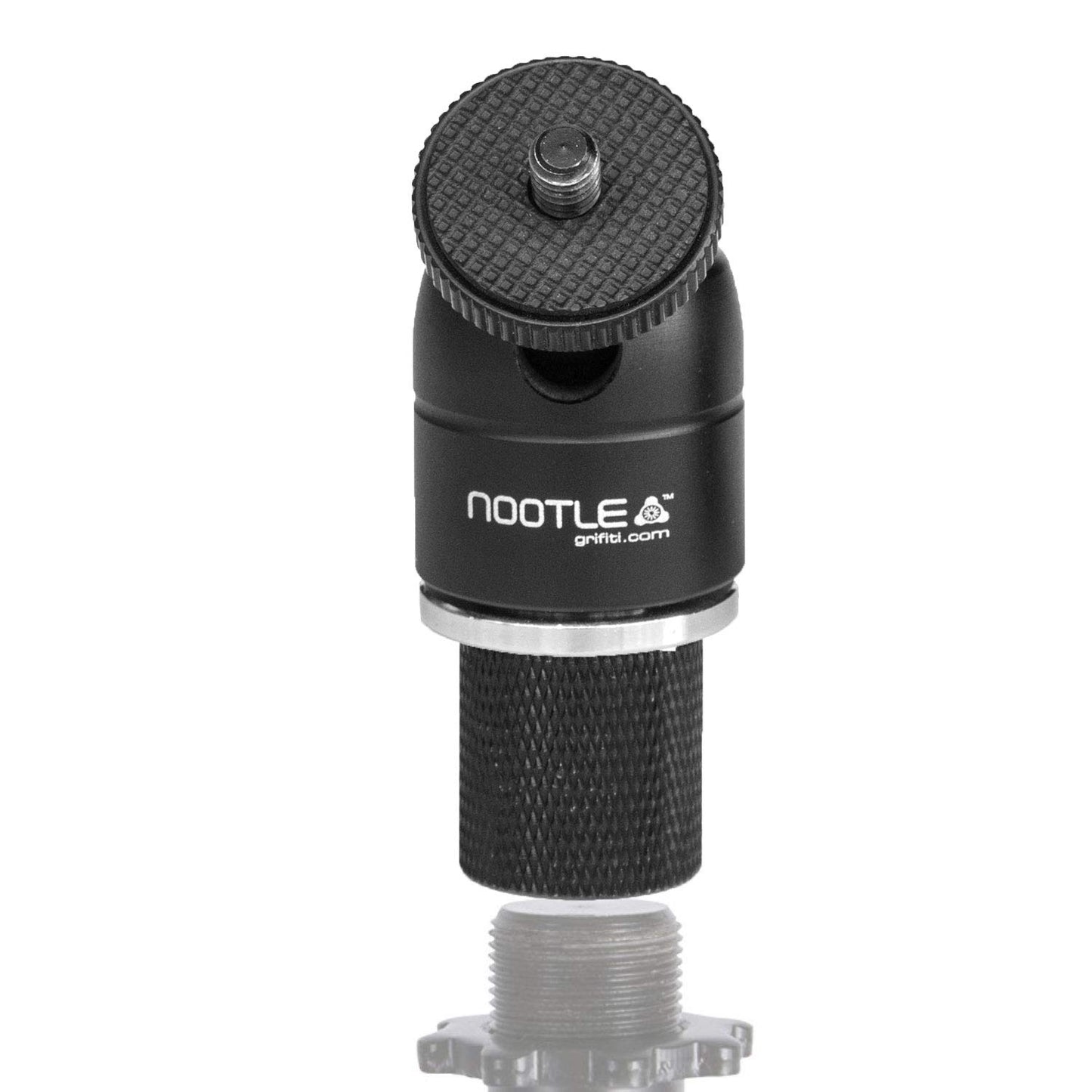 GRIFITI NOOTLE Music MIC Stand Adaptor 5/8” 27 Female to 1/4” 20 Male and MINI Ball Head for Cameras, Phone and Tablet MOUNTS