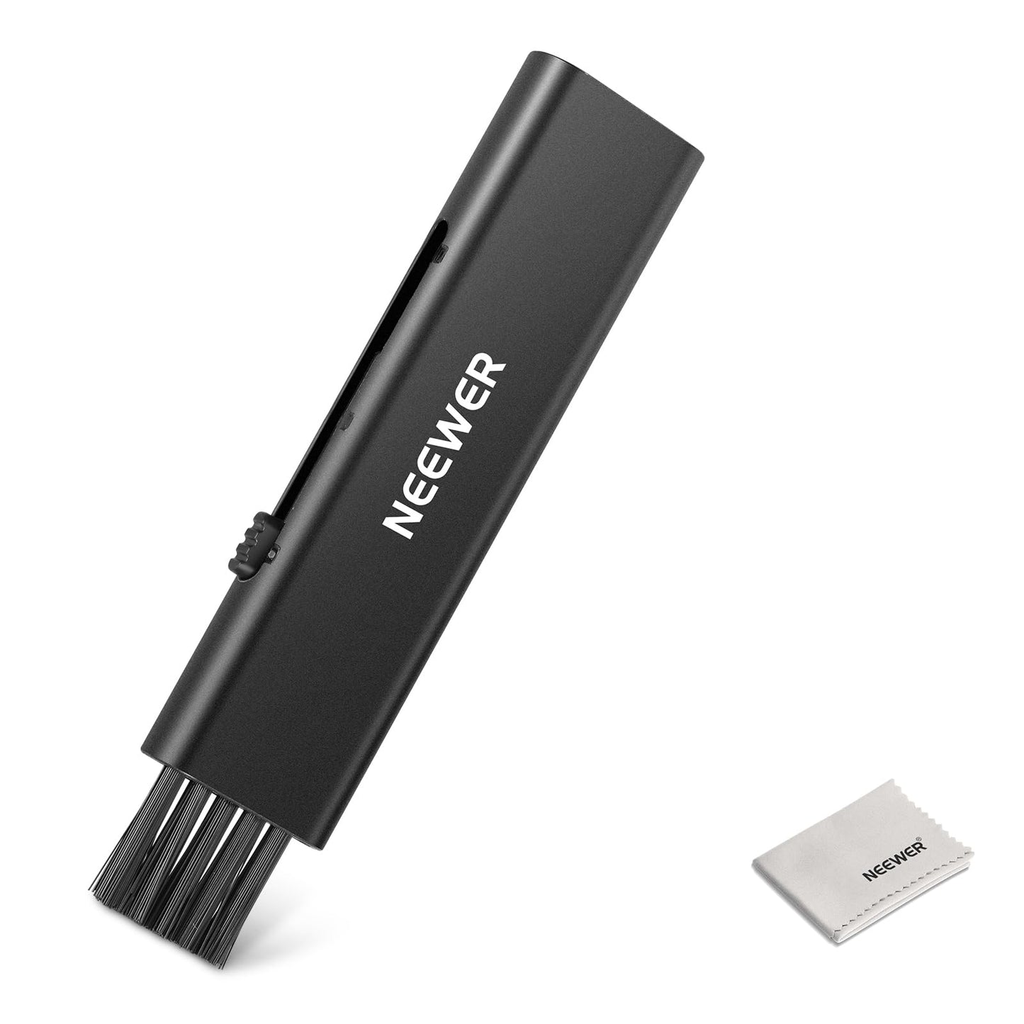 NEEWER 2 in 1 Camera Lens Cleaning Kit, 1x Lens Brush Pen + 1x Cleaning Cloth, for DSLR Camera, Electronics, Smartphones, Tablets, HM-45