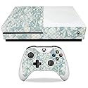 MIGHTY SKINS MightySkins Carbon Fiber Skin for Microsoft Xbox One S - Blue Seashells | Protective, Durable Textured Carbon Fiber Finish | Easy