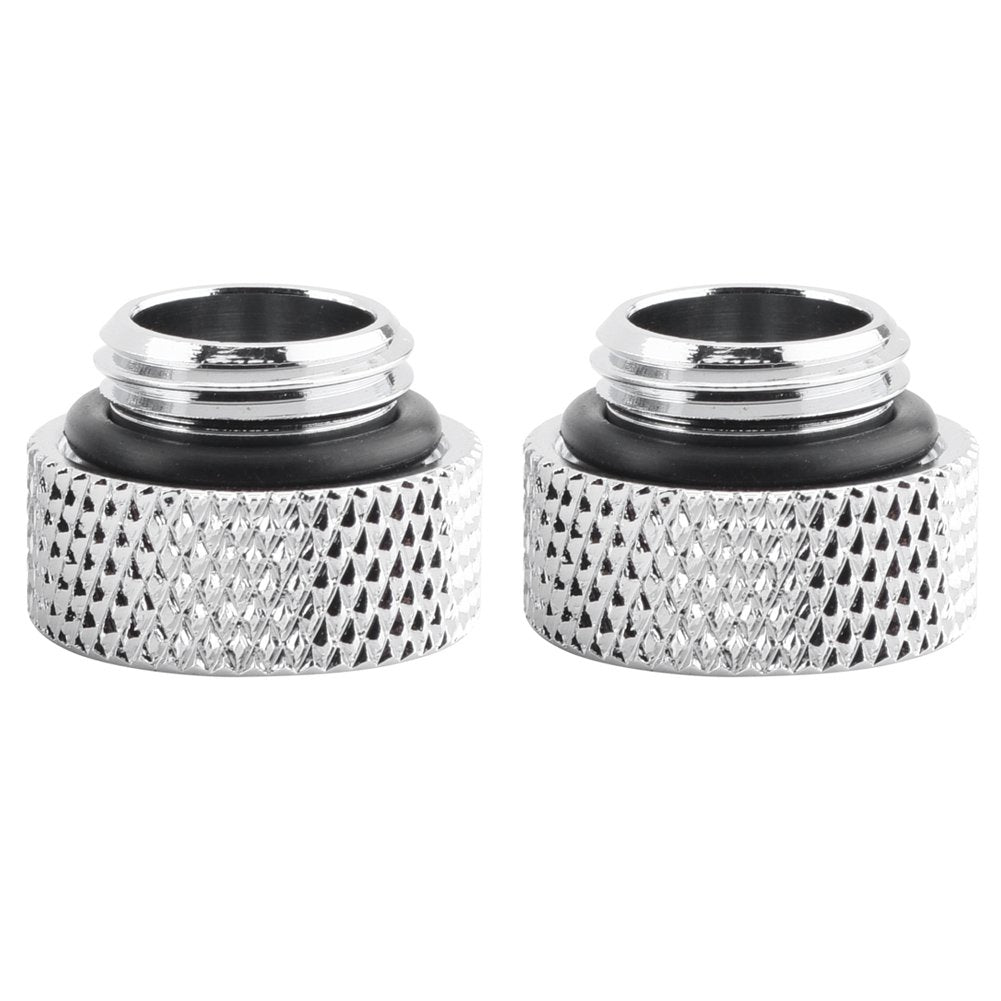 Ciglow 2pcs Water Cooling Tube Fittings, G1/4 Male to Female Extender, 7mm, Desktop Computer Compatible