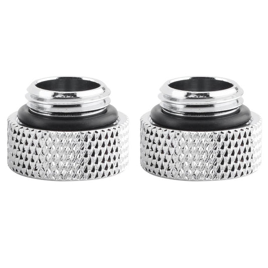 Ciglow 2pcs Water Cooling Tube Fittings, G1/4 Male to Female Extender, 7mm, Desktop Computer Compatible