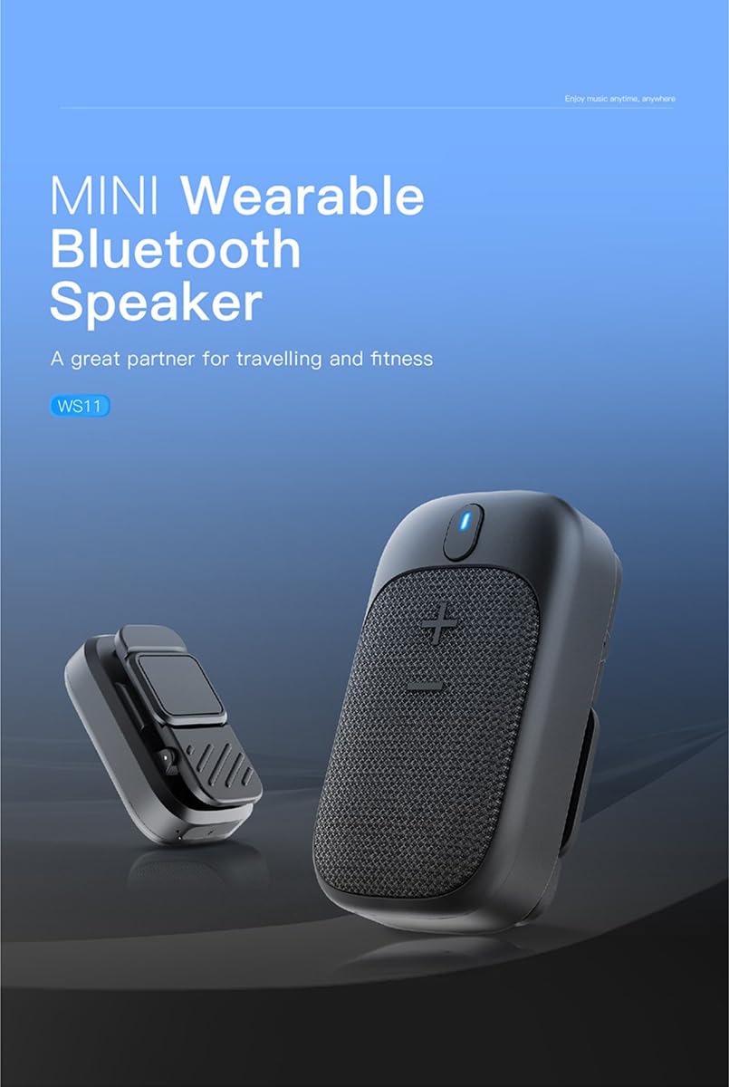Tek Styz Portable Bluetooth Speaker Clip-On Compatible with Jeep 2018 Wrangler/Gladiator Wireless IPX5 Quick Stereo & Mic Setup Magnet Mount/ 18