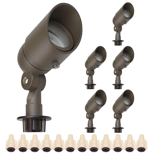 Lumina Lighting® 4W Landscape lighting 12V Landscape Lights Low Voltage Landscape Spotlights Warm White Waterproof Outdoor Replaceable LED Bulb