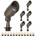 Lumina Lighting® 4W Landscape lighting 12V Landscape Lights Low Voltage Landscape Spotlights Warm White Waterproof Outdoor Replaceable LED Bulb
