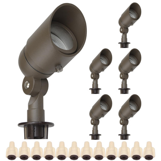 Lumina Lighting® 4W Landscape lighting 12V Landscape Lights Low Voltage Landscape Spotlights Warm White Waterproof Outdoor Replaceable LED Bulb