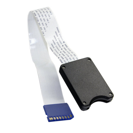 JSER Standard SD SDHC Male to SD Female Extension Memory Card Kit Soft Flat FPC Cable Extender 25cm Compatible for GPS Camera