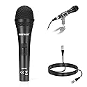 NEEWER NW-040 Cardioid Dynamic Microphone with XLR Cable, Rigid Metal Housing, Unidirectional Pickup Mic for Musical Instruments Voice Public Speech