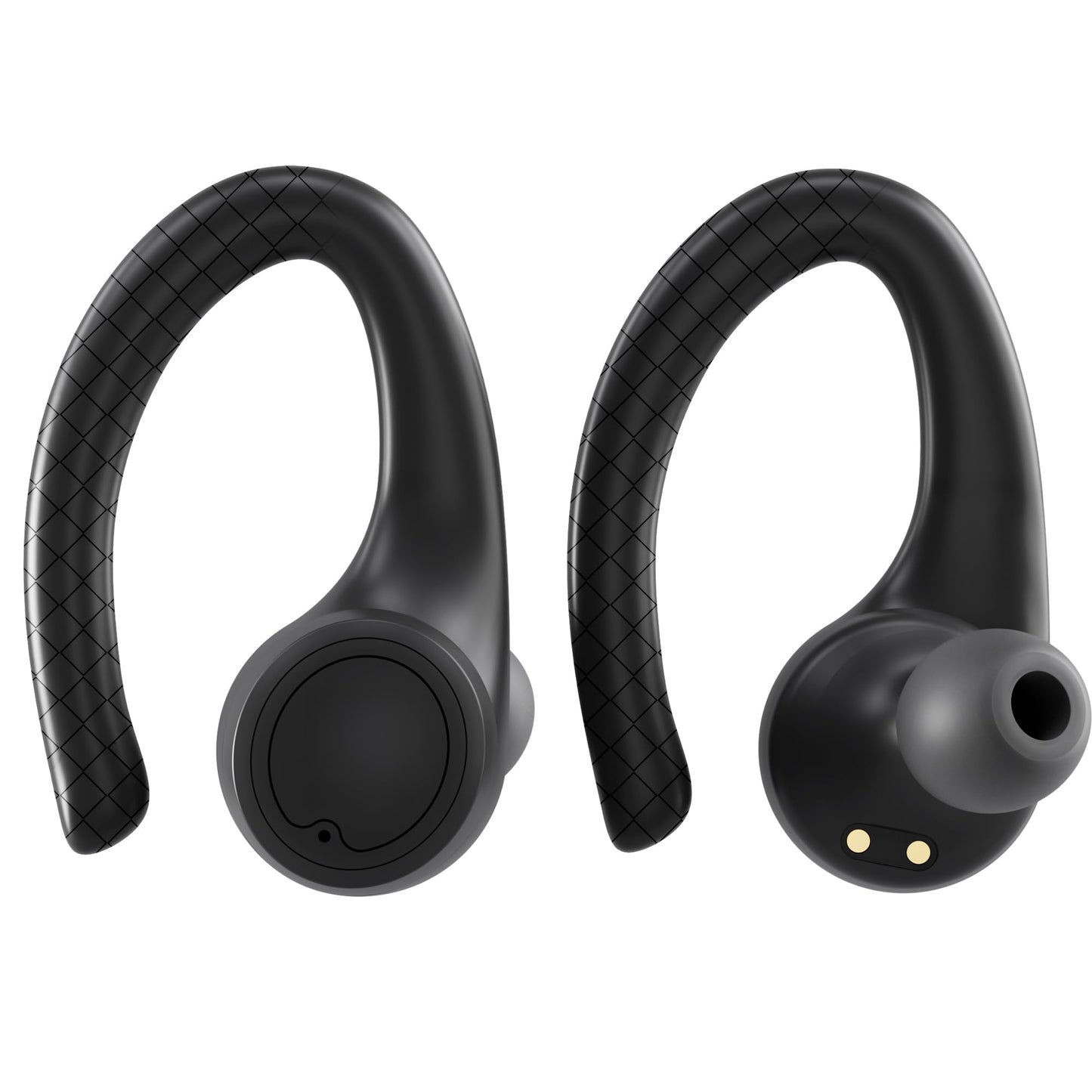 Coby True Wireless Bluetooth Earbuds, Interchangeable Ear Hooks and Tips, Multi-Sized Ear Gels, Sweat-Resistant Design, 14-Hour Play Time, Drop-Proof…