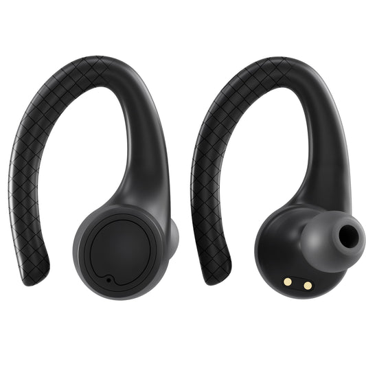Coby True Wireless Bluetooth Earbuds, Interchangeable Ear Hooks and Tips, Multi-Sized Ear Gels, Sweat-Resistant Design, 14-Hour Play Time, Drop-Proof…