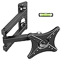 IWORKBOARD Full Motion TV Monitor Wall Mount Bracket for Most 13-32 Inch LED LCD Flat Curved Screen, Max VESA 100x100mm up to 33lbs, 360° Rotation