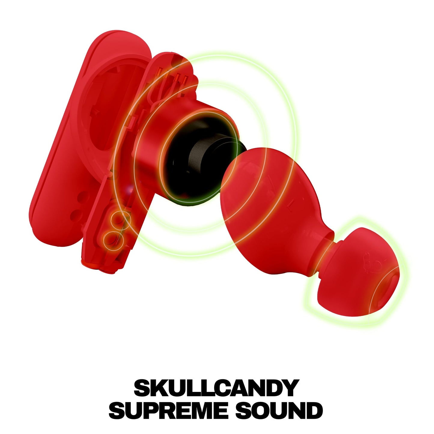 Skullcandy Smokin’ Buds Wireless Noise Isolating Earbuds - Flame