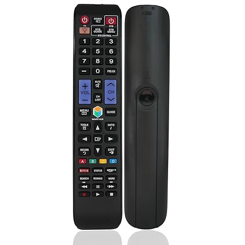 Replacement Remote Control fit for Samsung UN50H6350AFXZA UN48H6350AFXZA UN40H6350AFXZA PN51F4550AFXZA 3D Smart 4K UHD LED HDTV TV