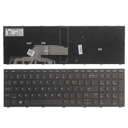 New Laptop Replacement Keyboard for HP ProBook 450 G5 455 G5 470 G5 US Layout (Black Frame)