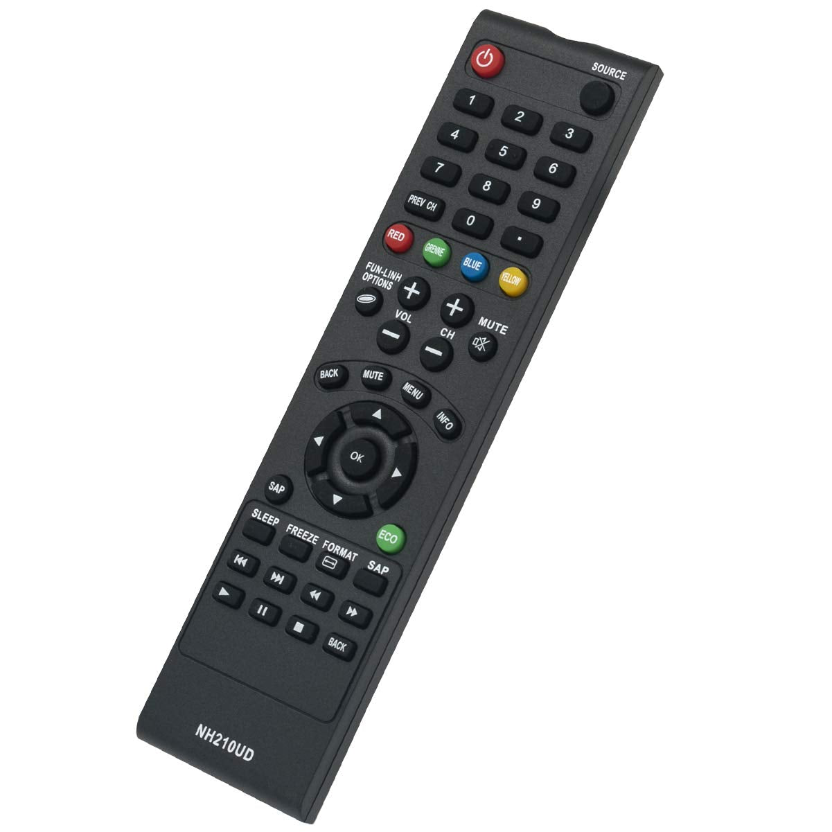NH210UD Replacement Remote Control Applicable for Sylvania LCD TV LC320SS2 LC401SS2 LC190SS2 LC220SS2 LC260SS2