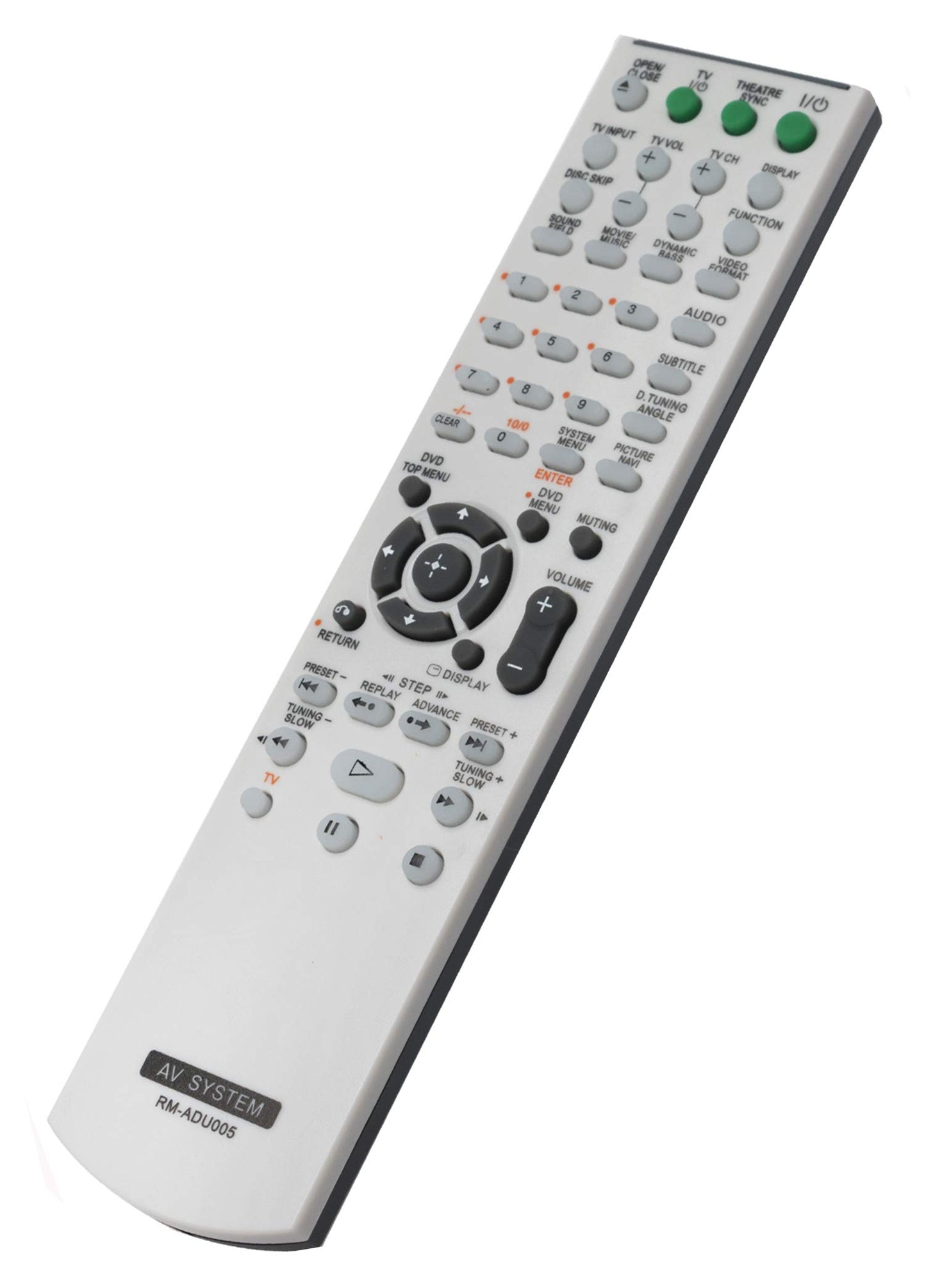 New RM-ADU005 Replace AV System Remote fit for Sony DAV-DZ630 HCD-DZ630 DAV-HDX265 HCD-HDX265 HCD-DZ231 DAV-HDZ235 HCD-HDZ235 DAV-DZ30 DAV-DZ530 DVD