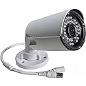 BlueFishCam Wide Angle Lens 2.8mm CMOS 1000TVL Analog CCTV Security Camera Waterproof with IR-Cut 36 LED Infrared Day/Night Vsion