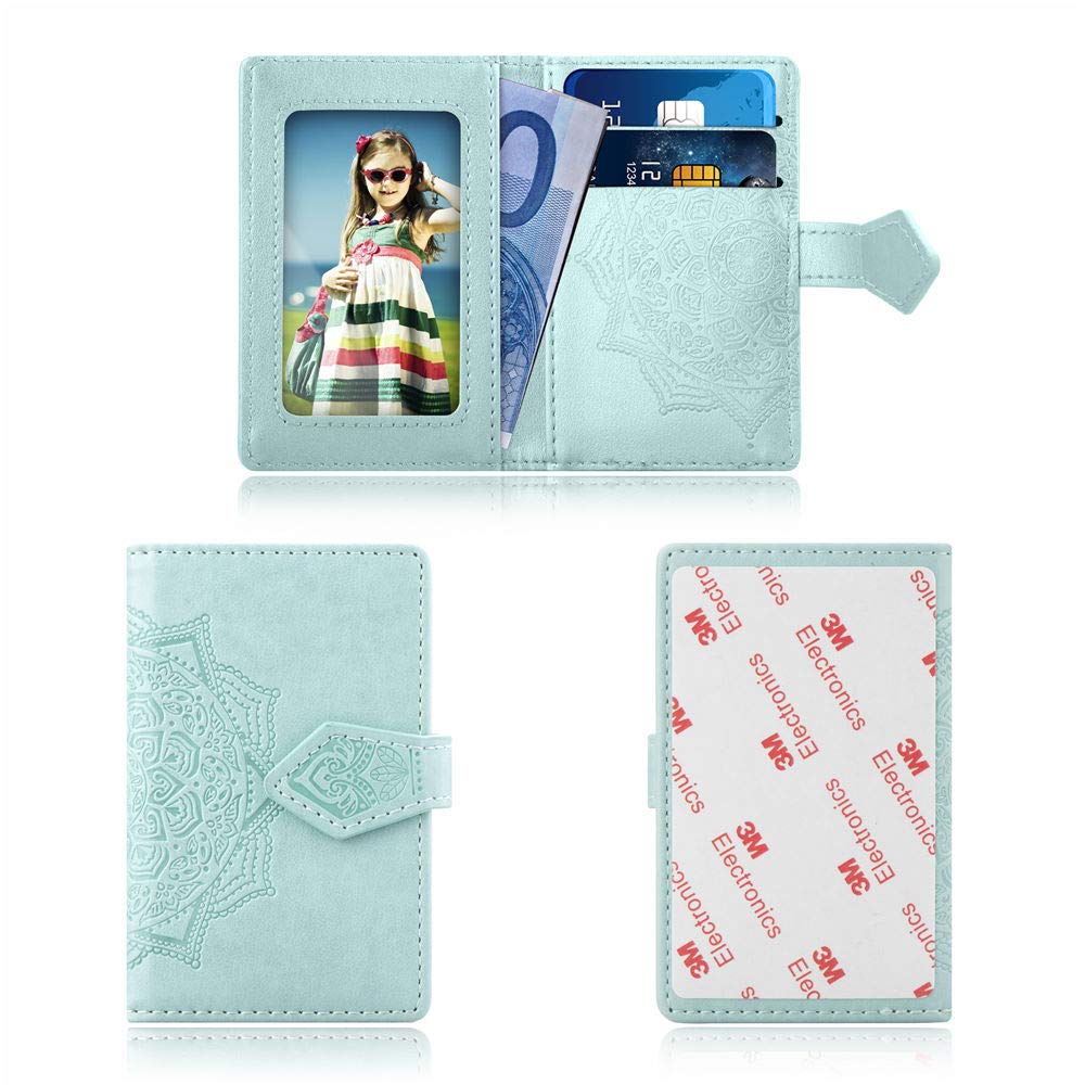 Ropigo Cell Phone Mandala Wallet,Credit Card Holder for Back of Phone Pocket 3M Adhesive Sticker Card Pouch Sleeve for iPhone/Samsung