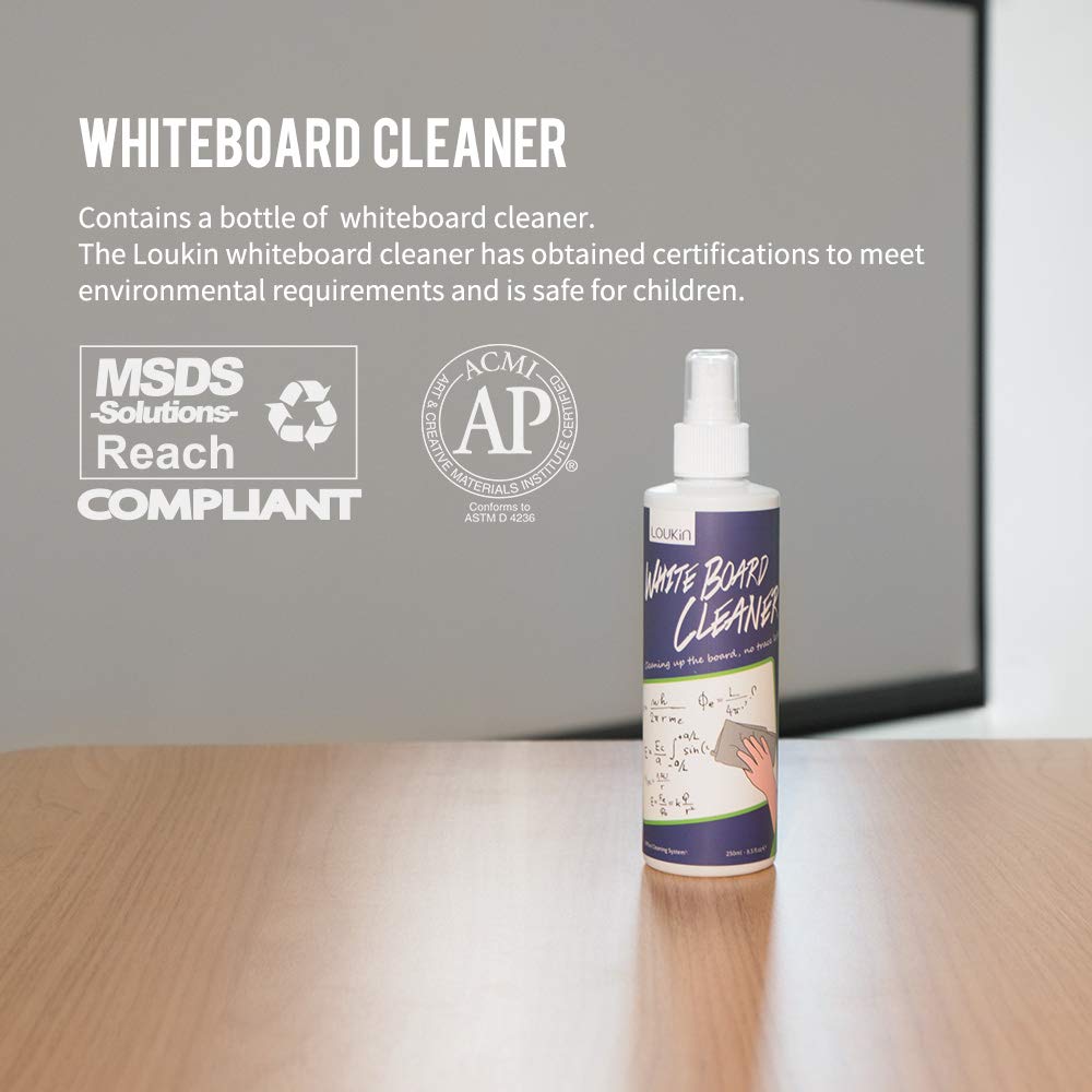 loukin Dry Erase Cleaner, 8.5 fl oz Whiteboard Cleaning Spray