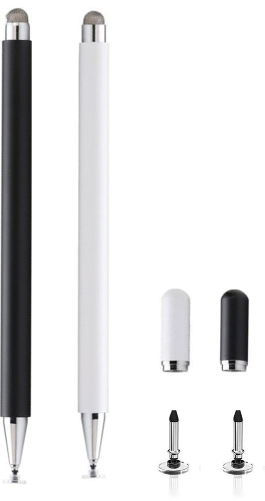 2PCS 2-in-1 Stylus Pen for Samsung Galaxy Tab A11/A11+/A9+/A9/A8/A8 Plus/A7/A7 Lite,Stylus for iPad Pro/iPhone/Fire/Surface Tables All Touch Devices