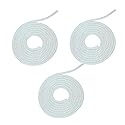 3Pcs White Spiral Cable Protector, Chargers Cable Protector Data Cable Protect Sleeve, Headphone Cable Saver for Phone Earphone USB Data Cable Pet