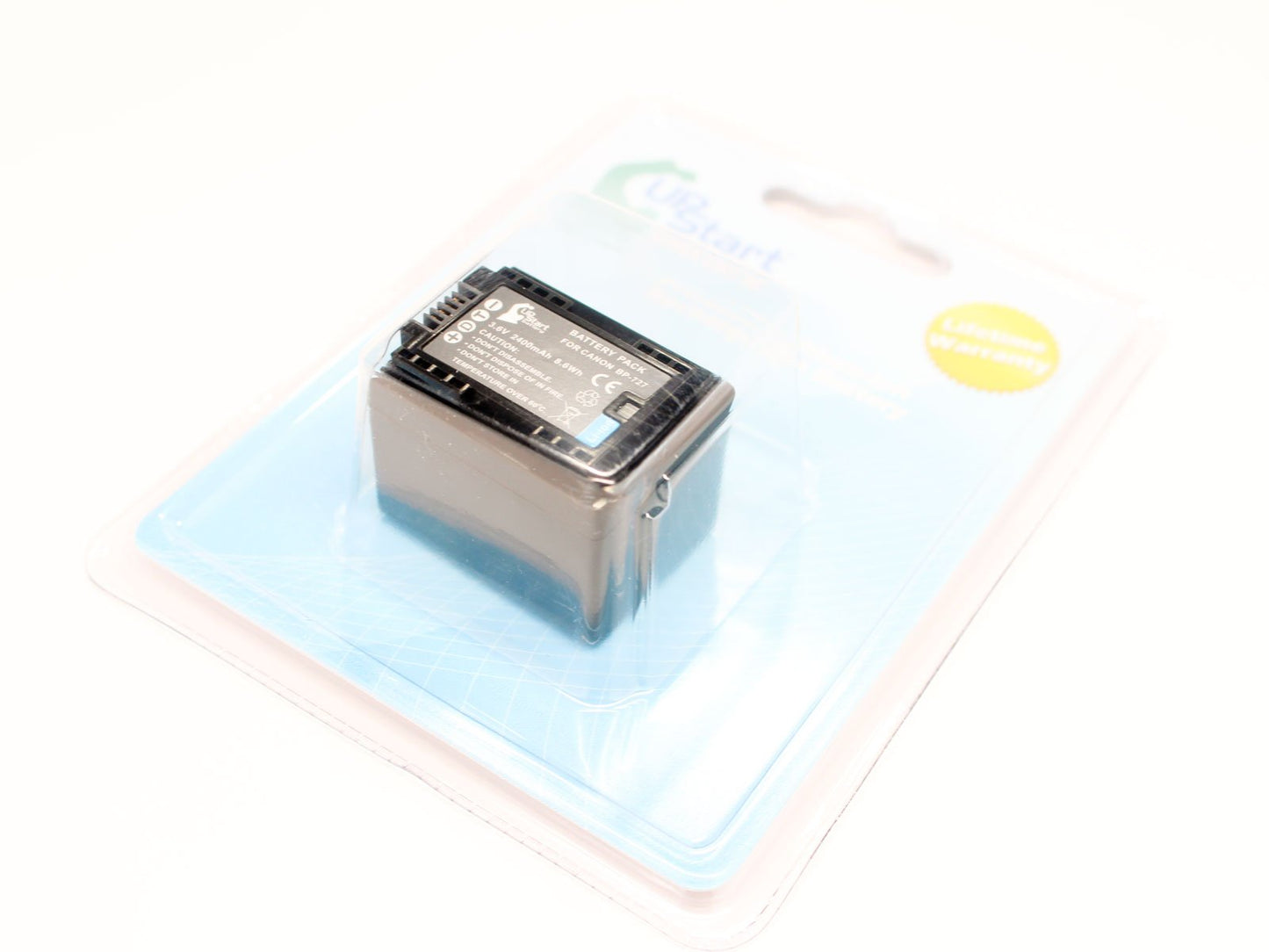 BP-727 Decoded Battery and Charger for Canon HF R300, HF R400, HF M500, HF M50, HF M52, HF R40, HF R30, HF R42, HF R32 Camcorder