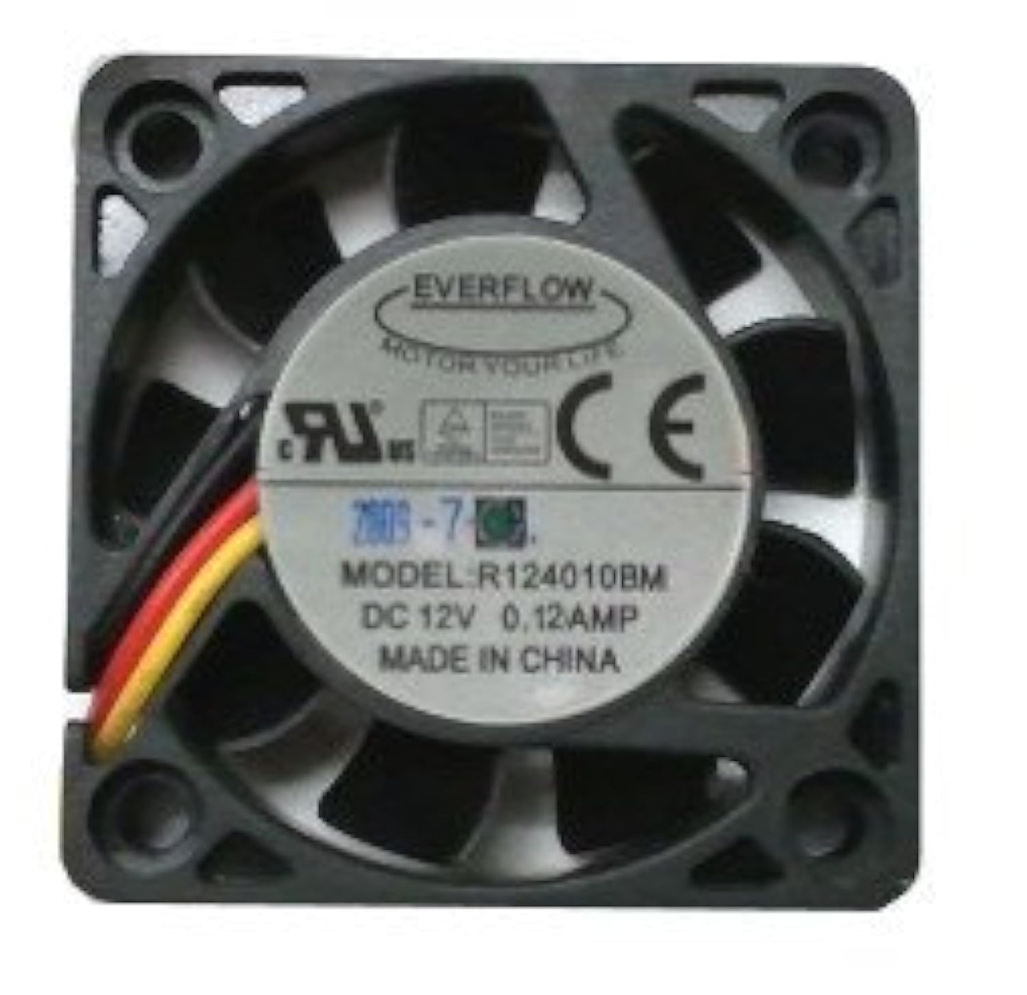 Everflow 12V DC 3 Pin Fans (40x10mm, Med Speed)