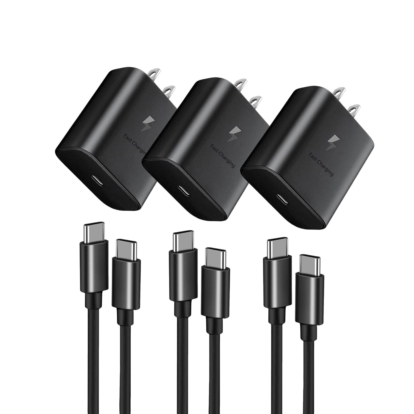 Super Fast Charger, USB C Port Adapter, wall-Mounted Cube Charging Block.Type-c Mobile Phone Charger with C to C Cable is Suitable for Samsung
