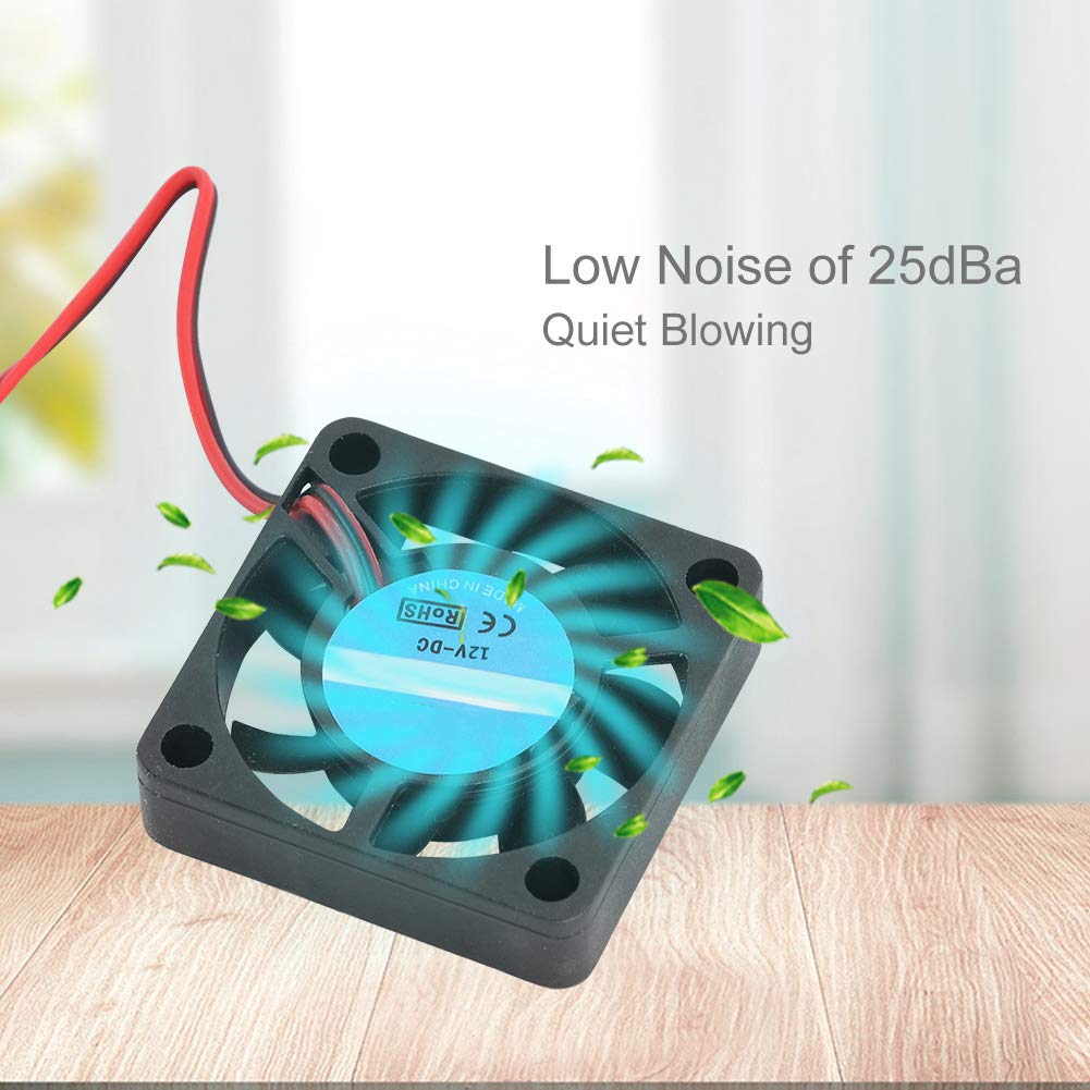 Mini Brushless Cooling Fan,PH2.0 2Pin 12V Motor Mini Brushless Cooler Cooling Fan 30x30x7mm 3007 12V Mini DC Cooling Fan Cooler for 3D Printers