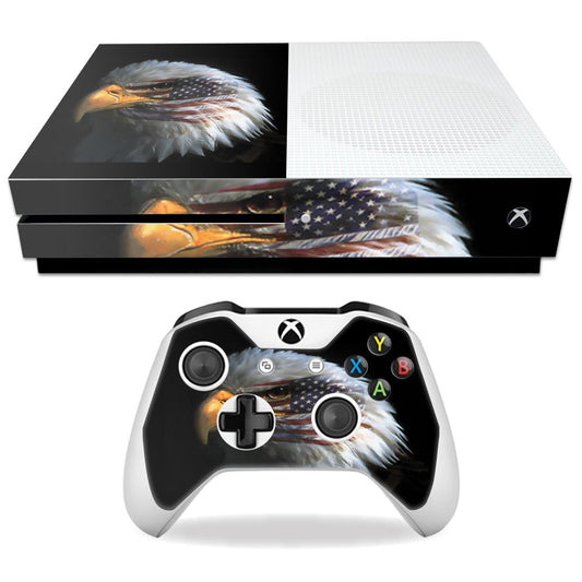 MightySkins Skin Compatible with Microsoft Xbox One S - Eagle Eye | Protective, Durable, and Unique Vinyl Decal wrap Cover | Easy to Apply, Remove